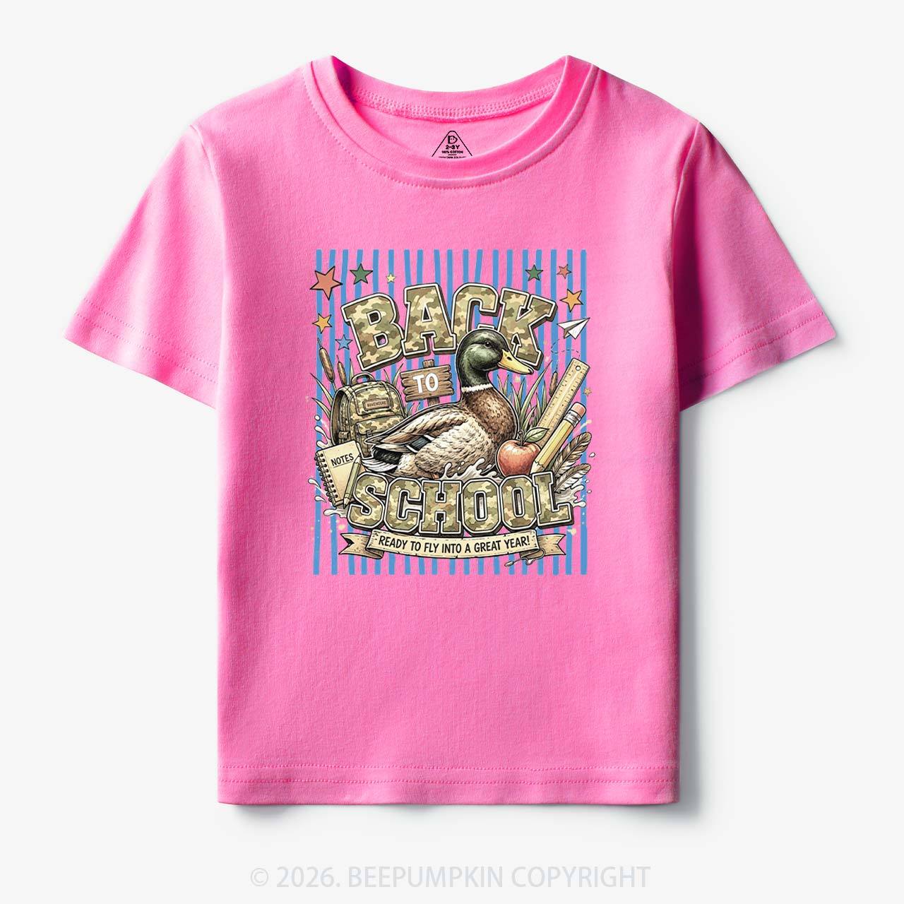 Mallard Duck Back To School Toddler&Kid's Tees