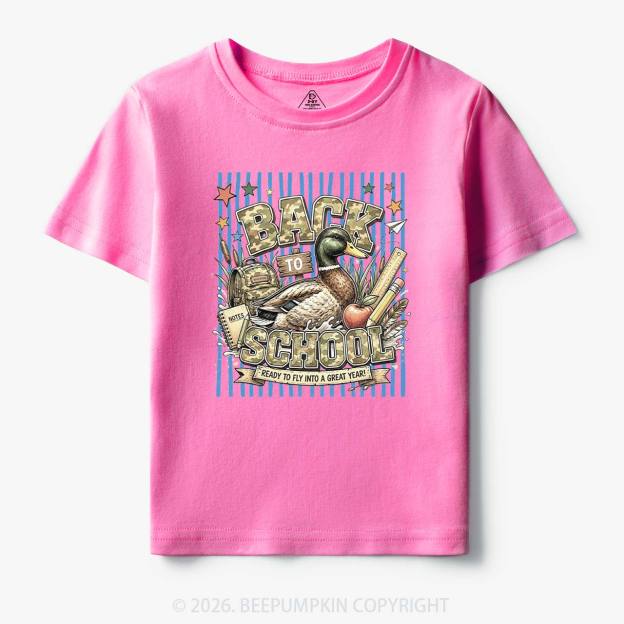 Mallard Duck Back To School Toddler&Kid's Tees