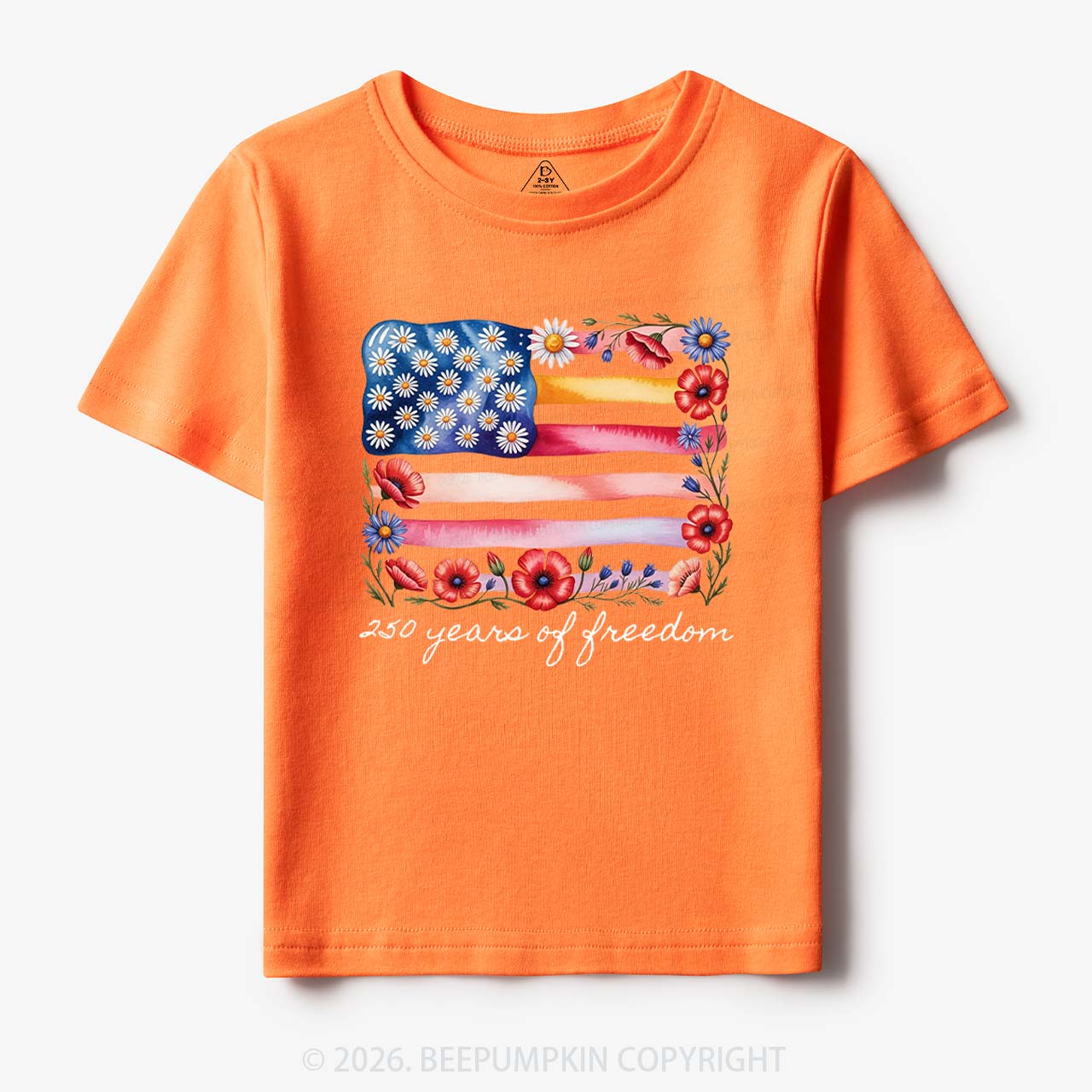 250 Years of Freedom Patriotic Toddler&Kid's Tees