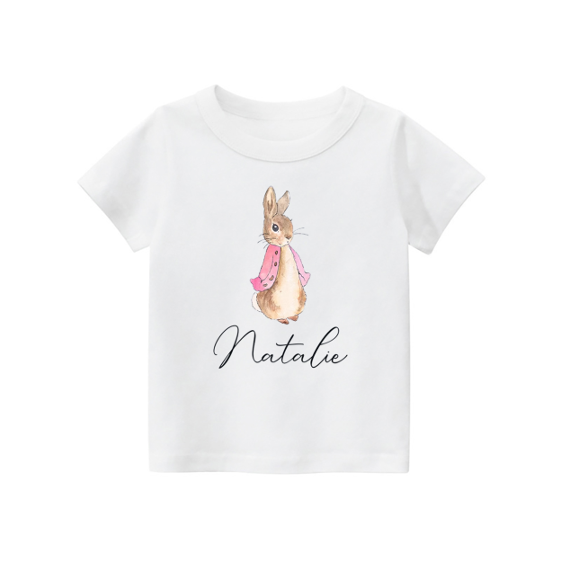 Personalized Easter Cute Peter Rabbit Kids Shirt
