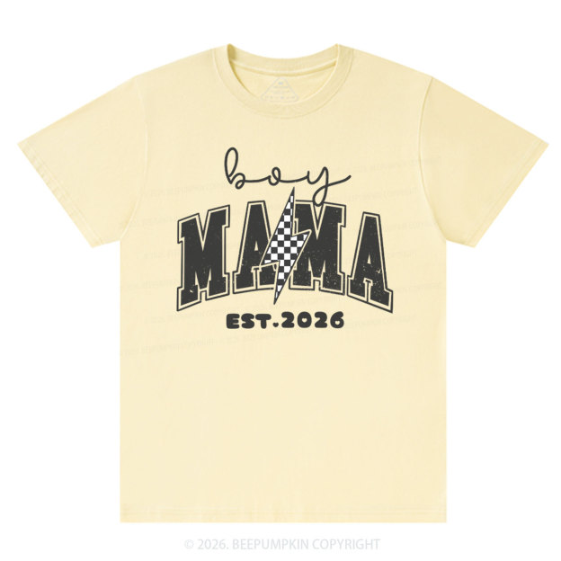 Personalized Boy Mama Est Date T-Shirts