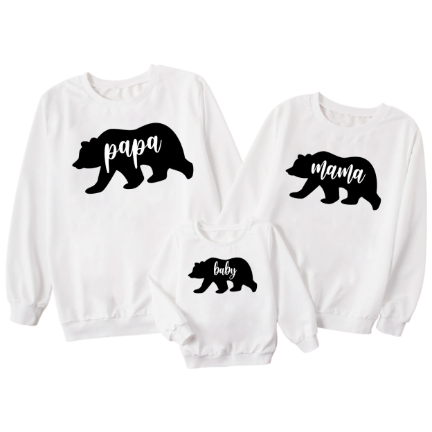 Papa Mama Baby Mom&Me Sweatshirts