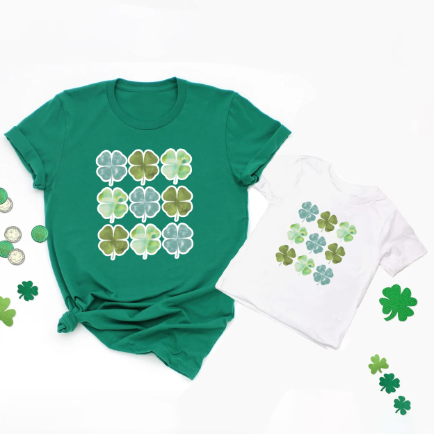 Clover Sudoku St Patrick's Day Matching Shirt