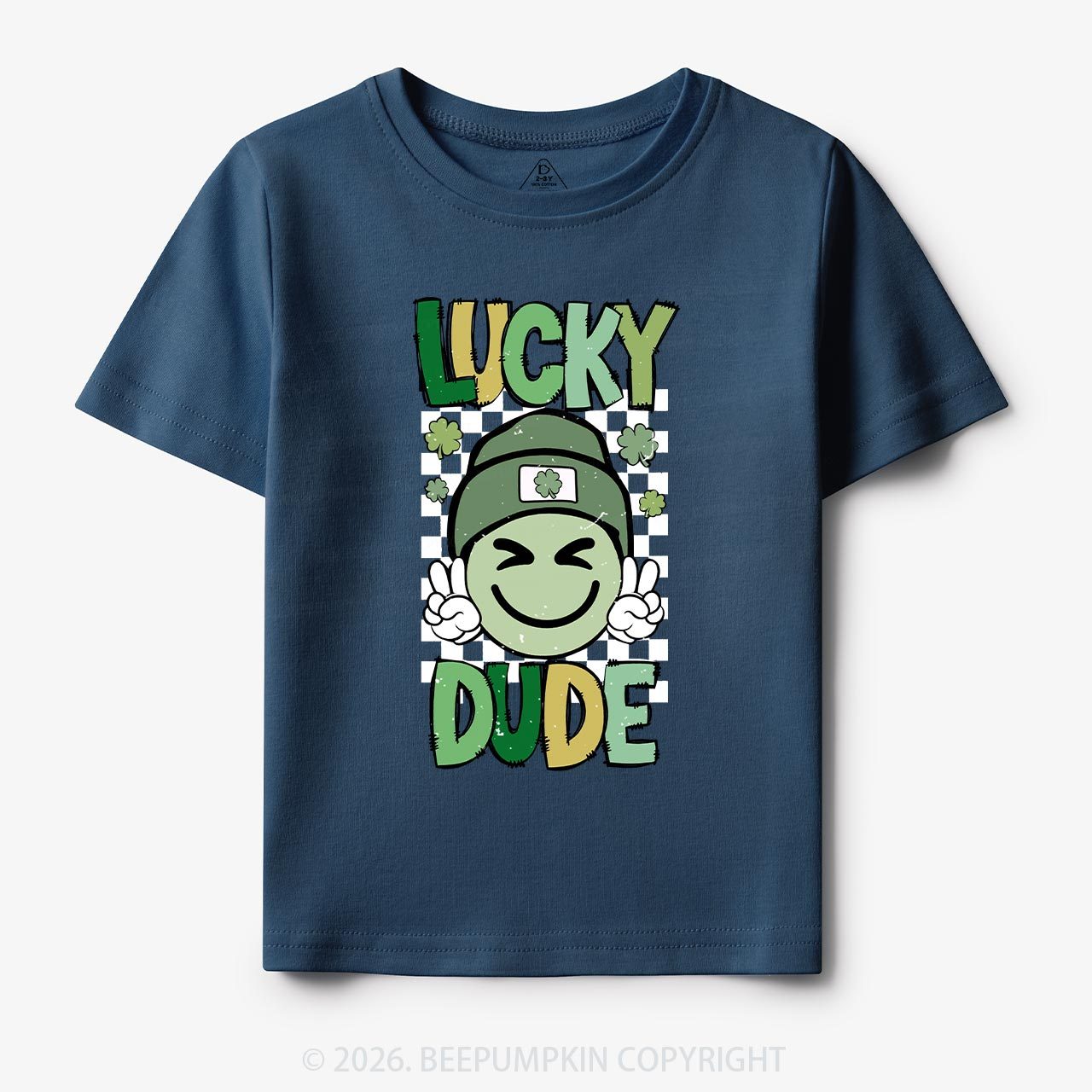 Retro Lucky Dude St.Patricks Day-Toddler&Kids Tees