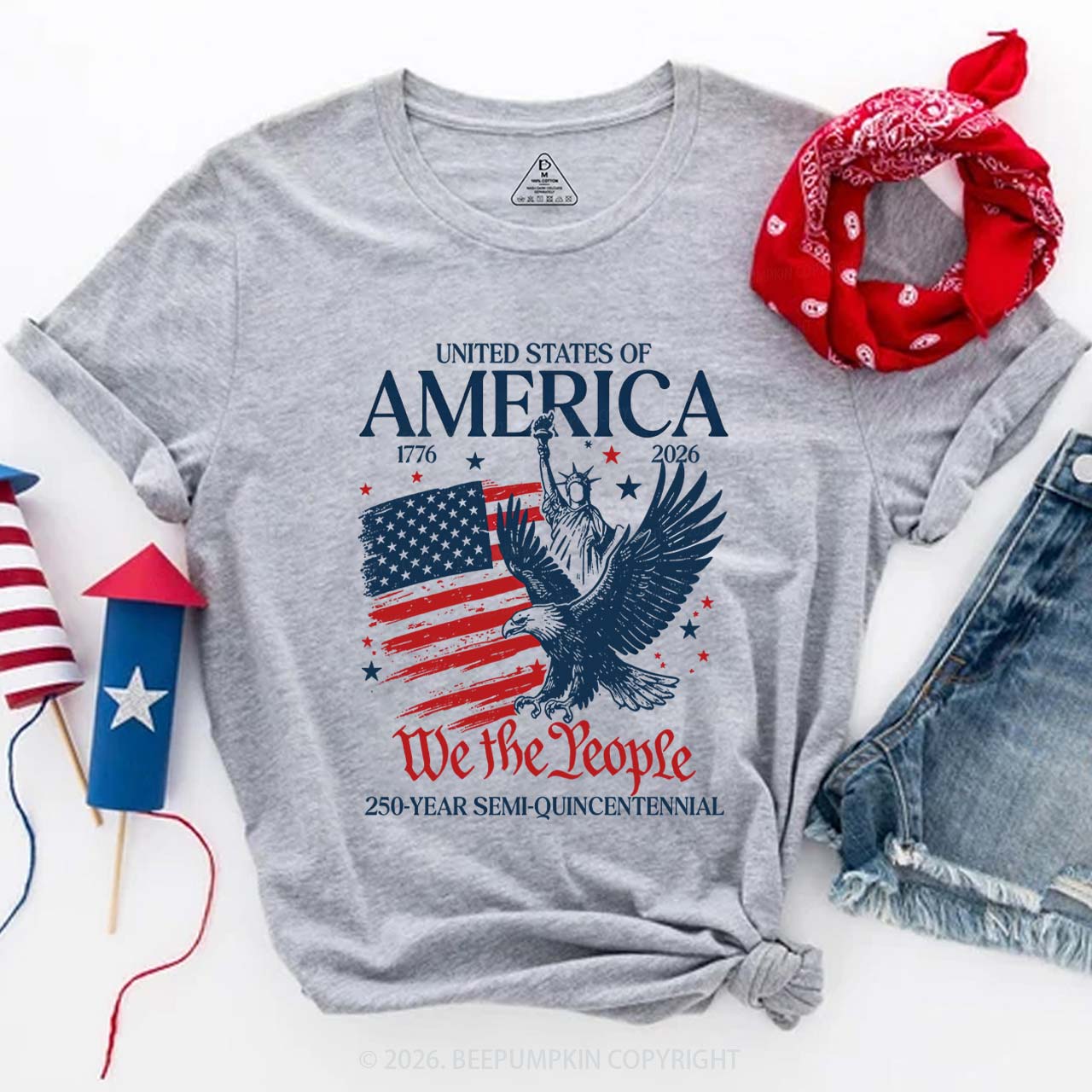America 250 Patriotic Eagle Independence Day T-Shirts