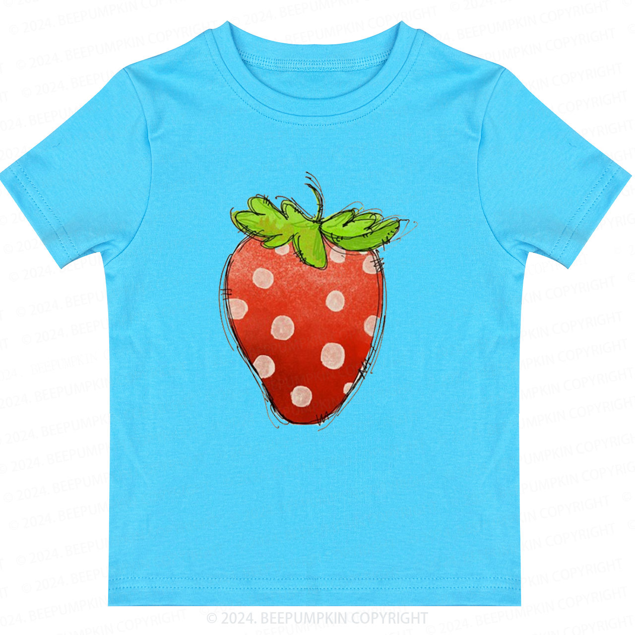 Giant Strawberry Toddler&Kids Tees 