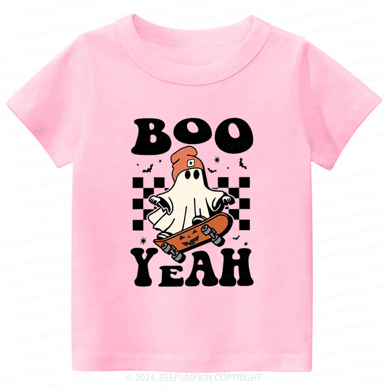 Boo Yeah Halloween Ghost Toddler&Kids Tees 