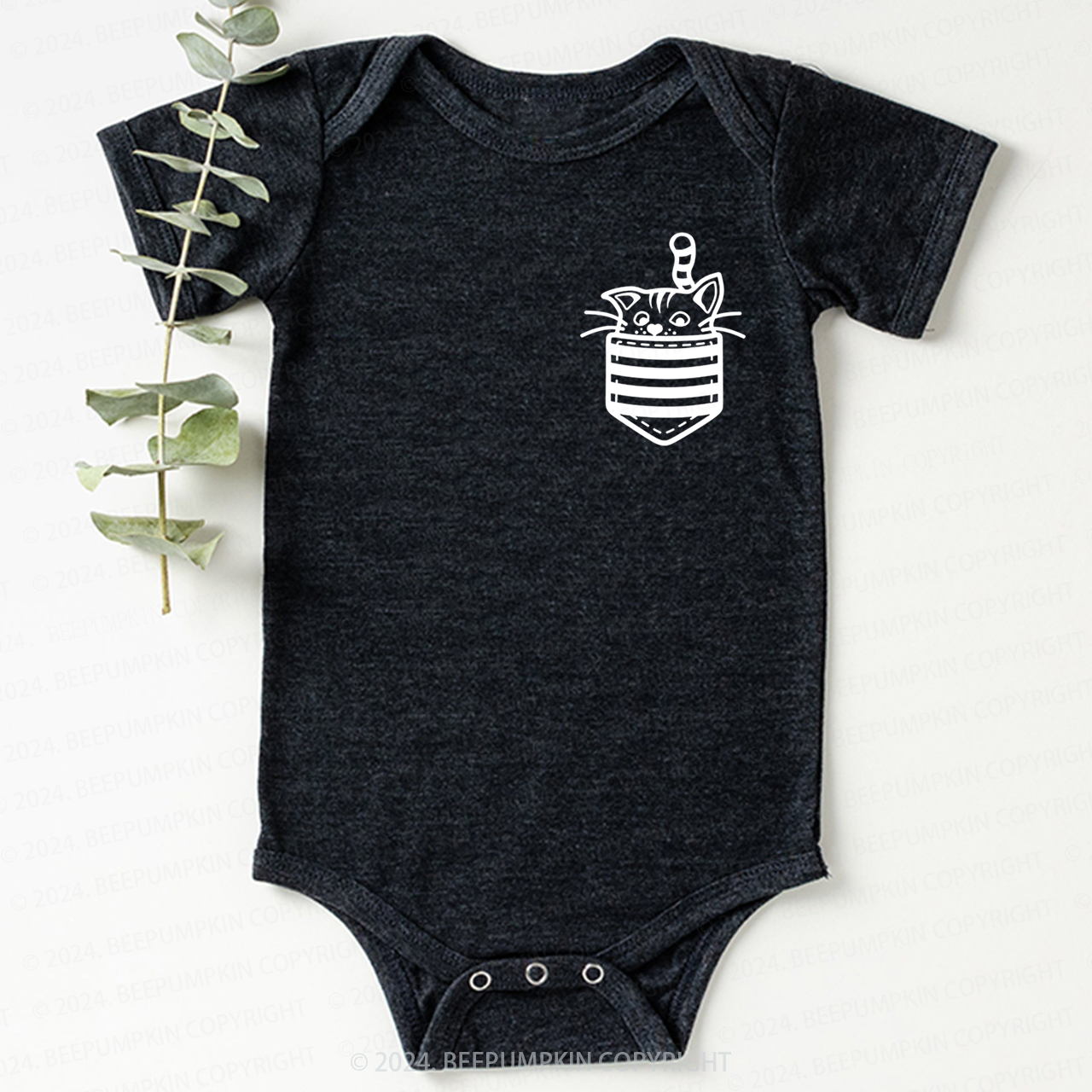 Cute Cat Bodysuit For Baby 