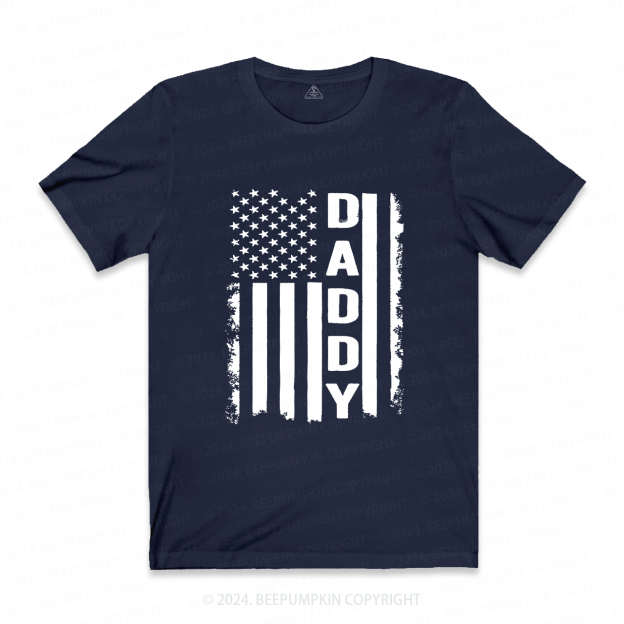 Daddy American Flag Dad T-shirt