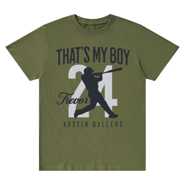 Personalized That's My Boy Baseball T-Shirts Beepumpkin
