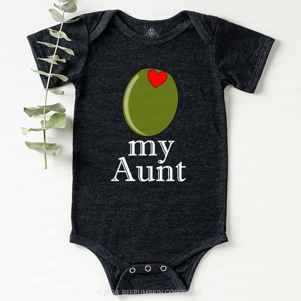 Olive My Aunt Baby Bodysuit 7