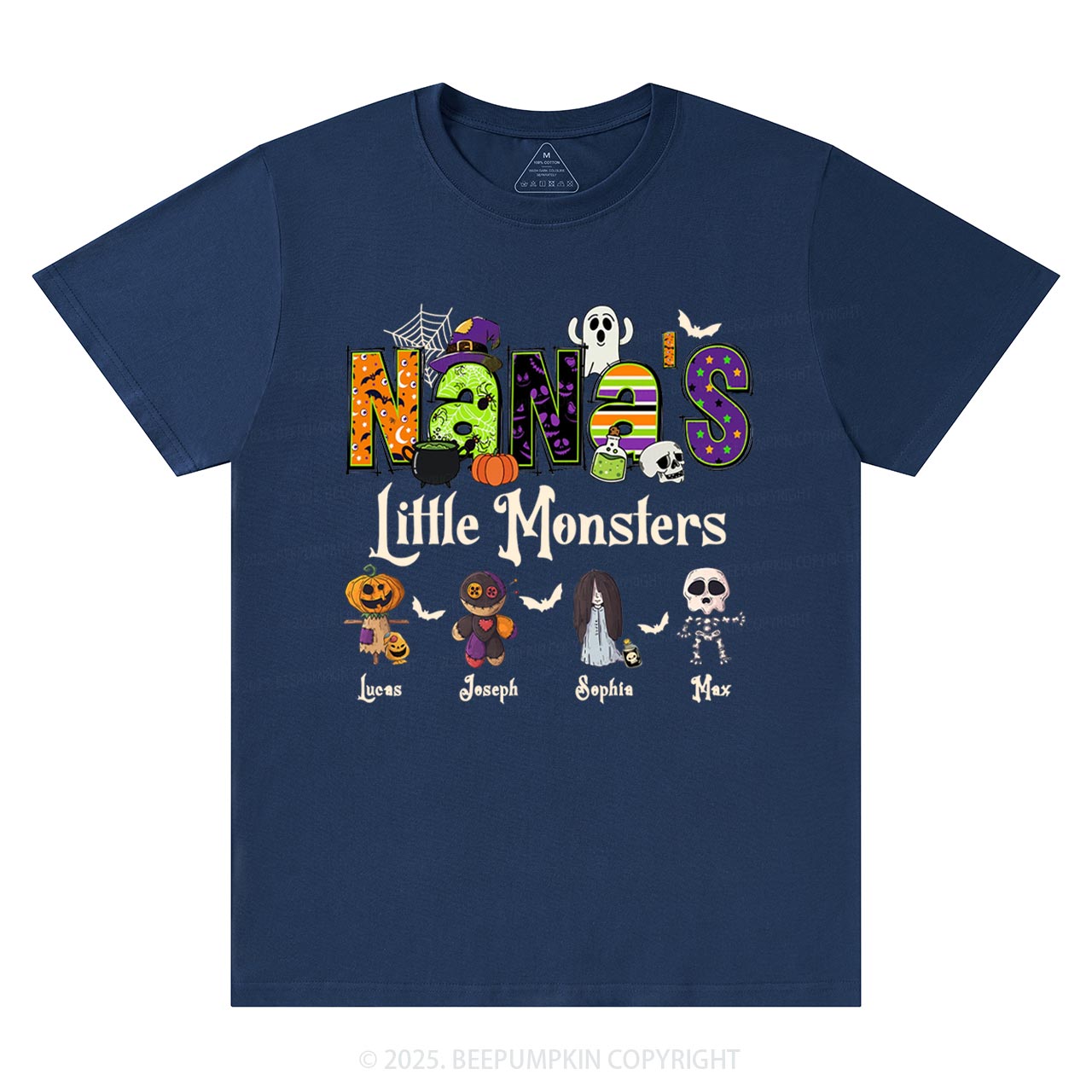 Personalized Nana's Little Monsters T-Shirts Beepumpkin