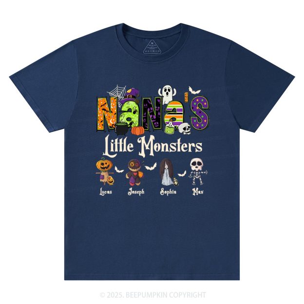 Personalized Nana's Little Monsters T-Shirts Beepumpkin