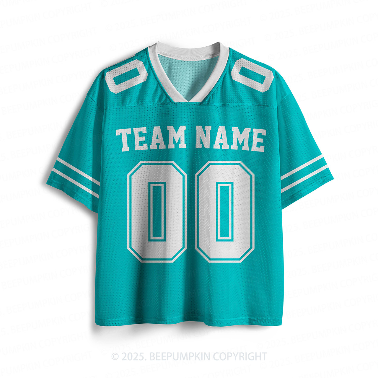 Personalized Team Name & Number Teal Toddler&Kid's Sport Jersey Beepum