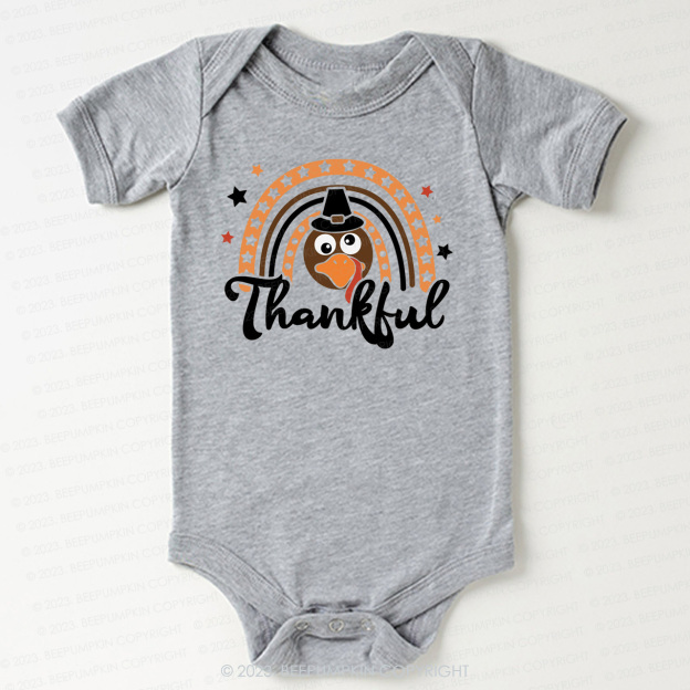 Thanksgiving Little Turkey Bodysuit For Baby Beepumpkin