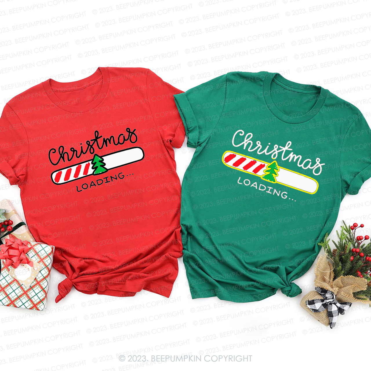 Christmas is Coming Family Matching Shirts Beepumpkin