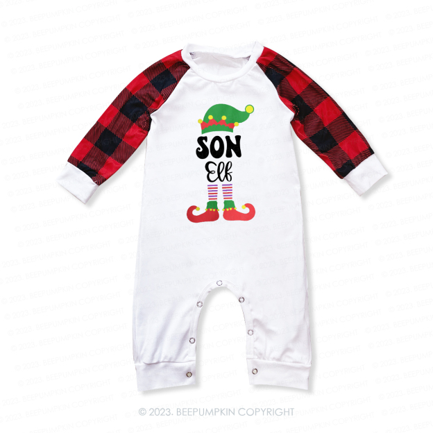 Personalized Custom Christmas Elf Family Matching Pajamas Beepumpkin