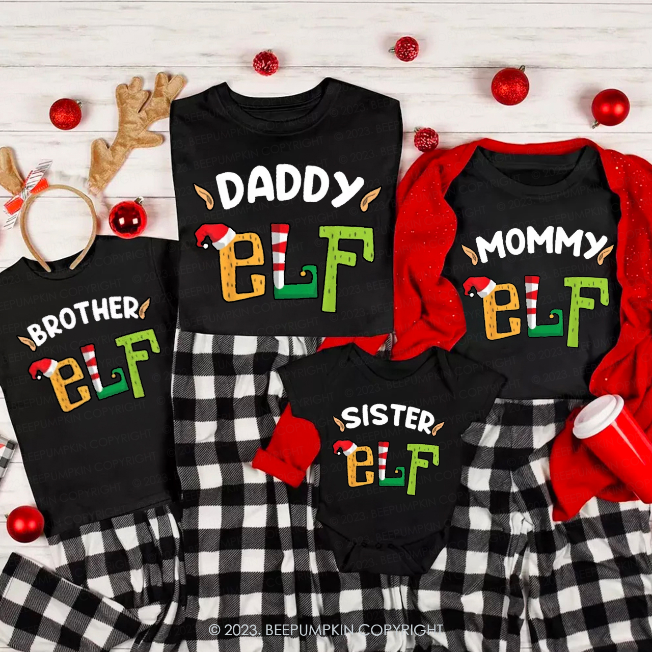 Personalized Cute Matching Christmas Shirts