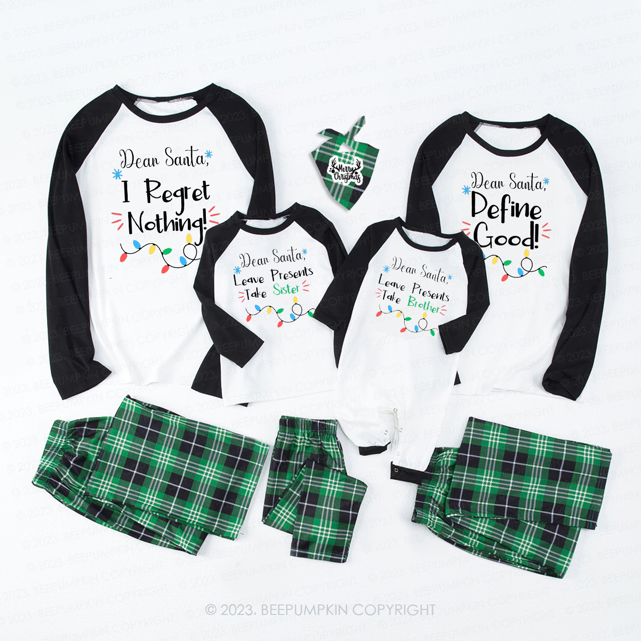 Christmas Dear Santa Group Family Holiday Matching Pajamas
