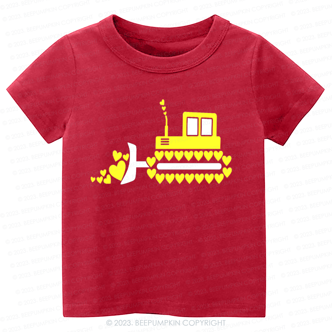 Valentine Tractor  Sending Love -Toddler Tees