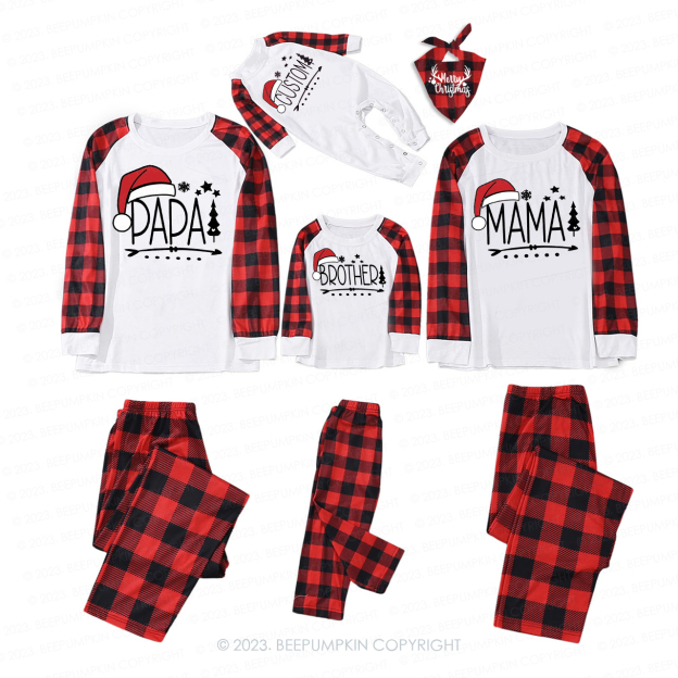 Custom Family Name Christmas Gift Matching Pajamas