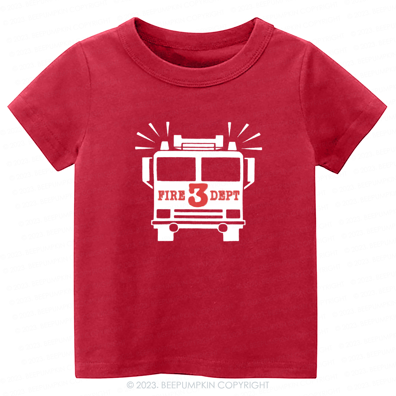 Firetruck Birthday Become a Firefighter -Toddler Tees