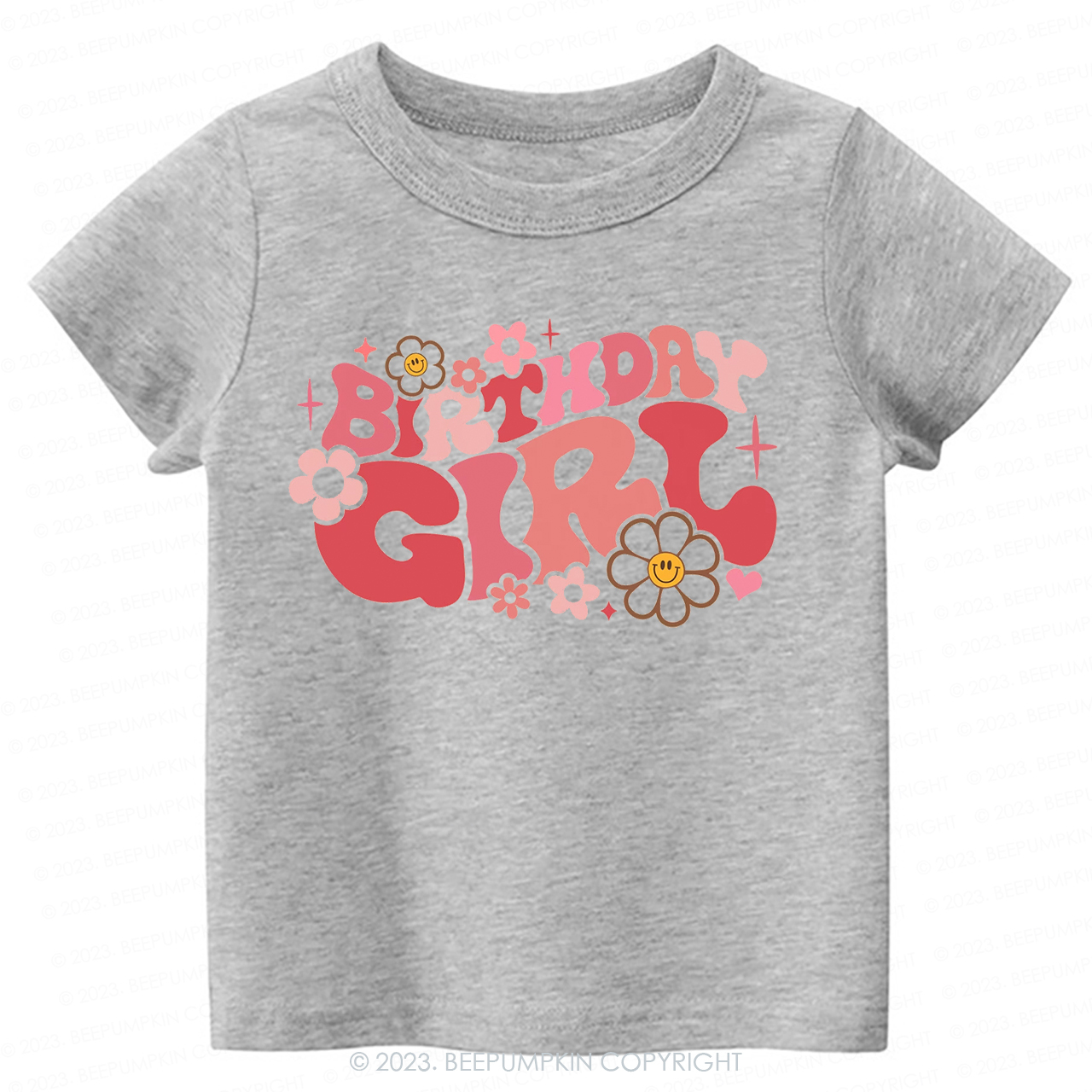 Pink Retro Birthday -Toddler Tees