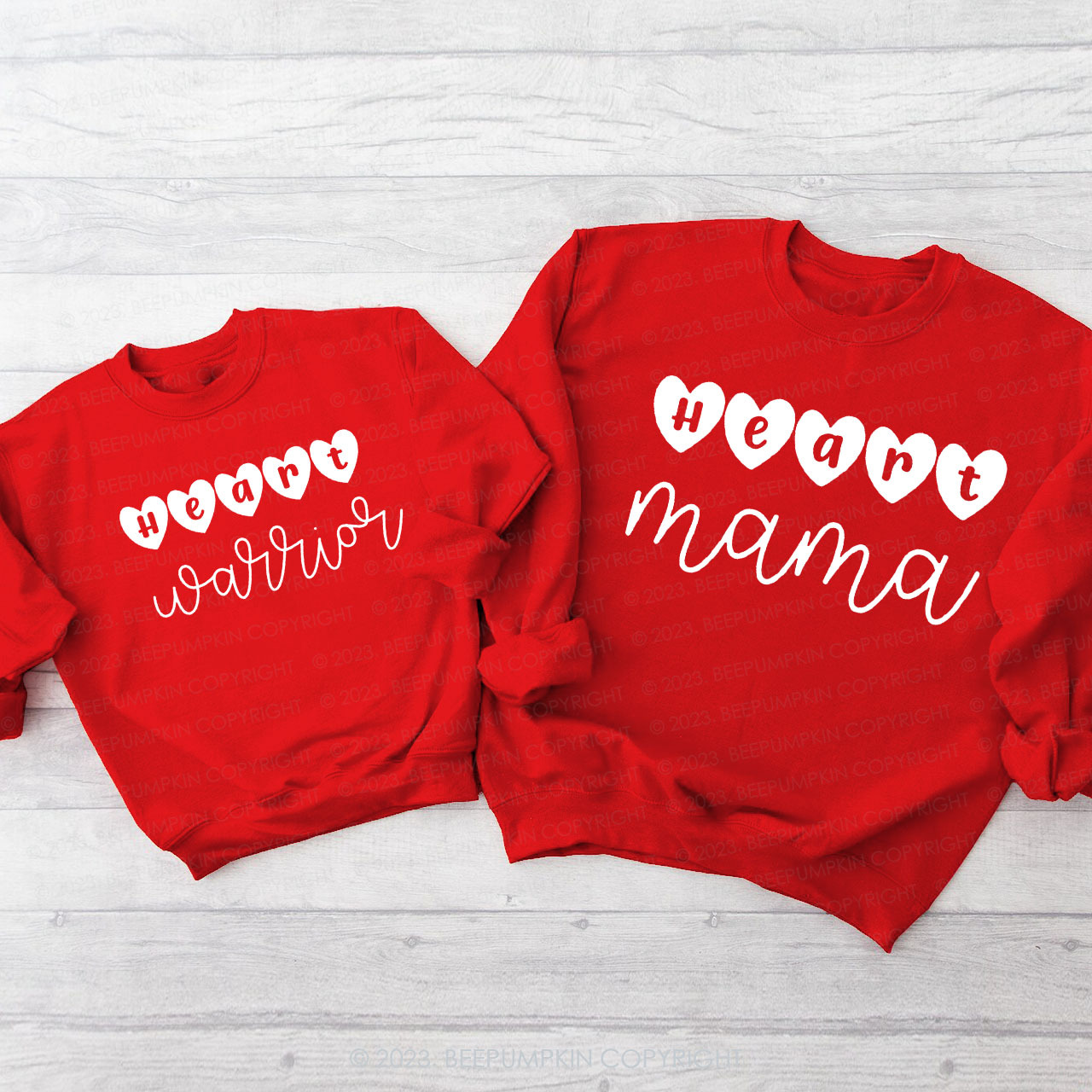 Heart Warrior Matching Sweatshirts