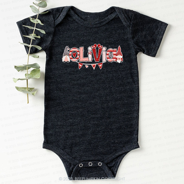 ABCDE Valentine's Day Alphabet Bodysuit For Baby