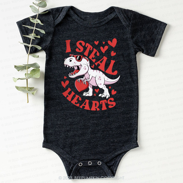 I Steal Hearts Valentine's Day Bodysuit For Baby