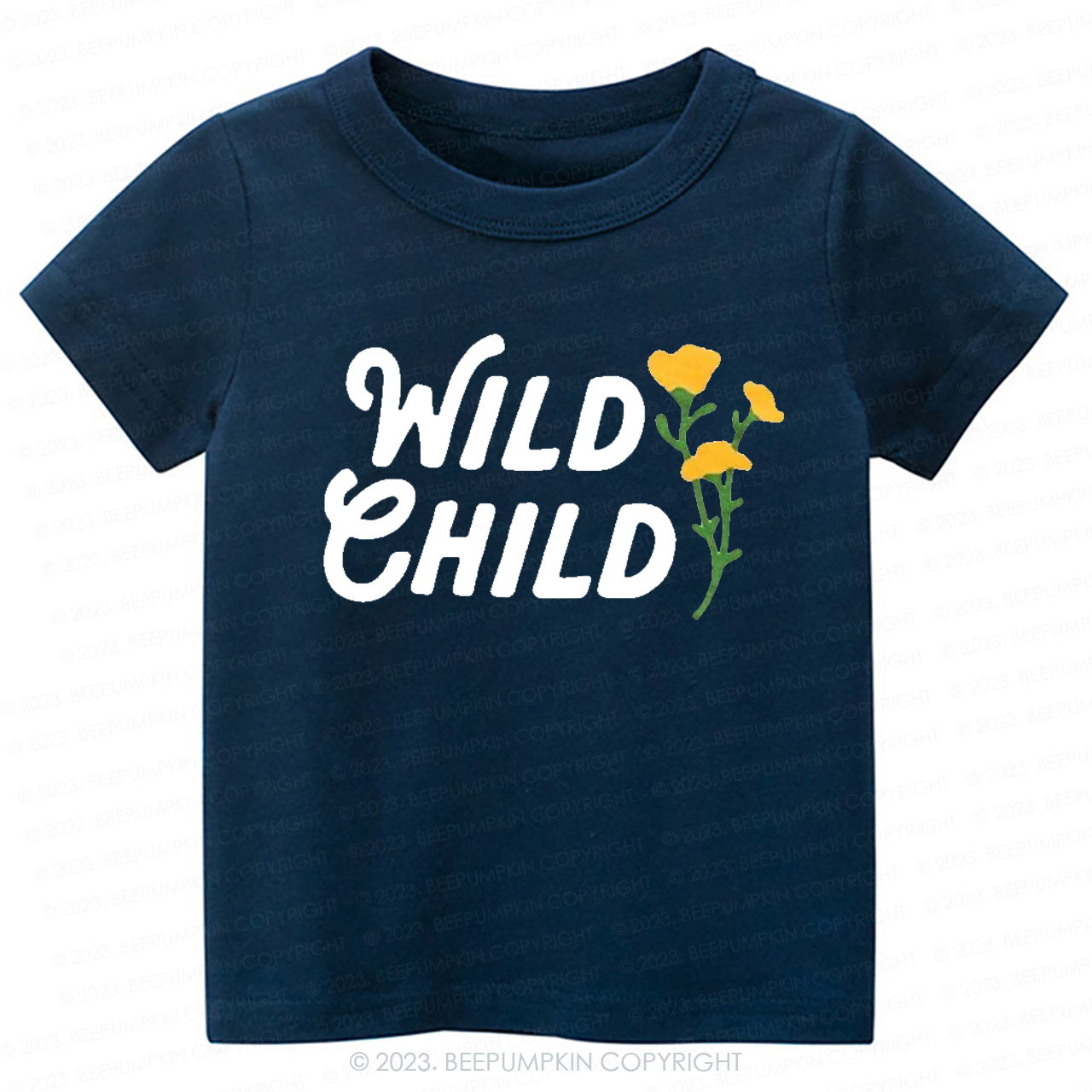 Wild Child Yellow Flowers -Toddler Tees