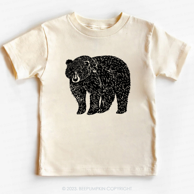 Organic Animal Bear -Toddler Tees