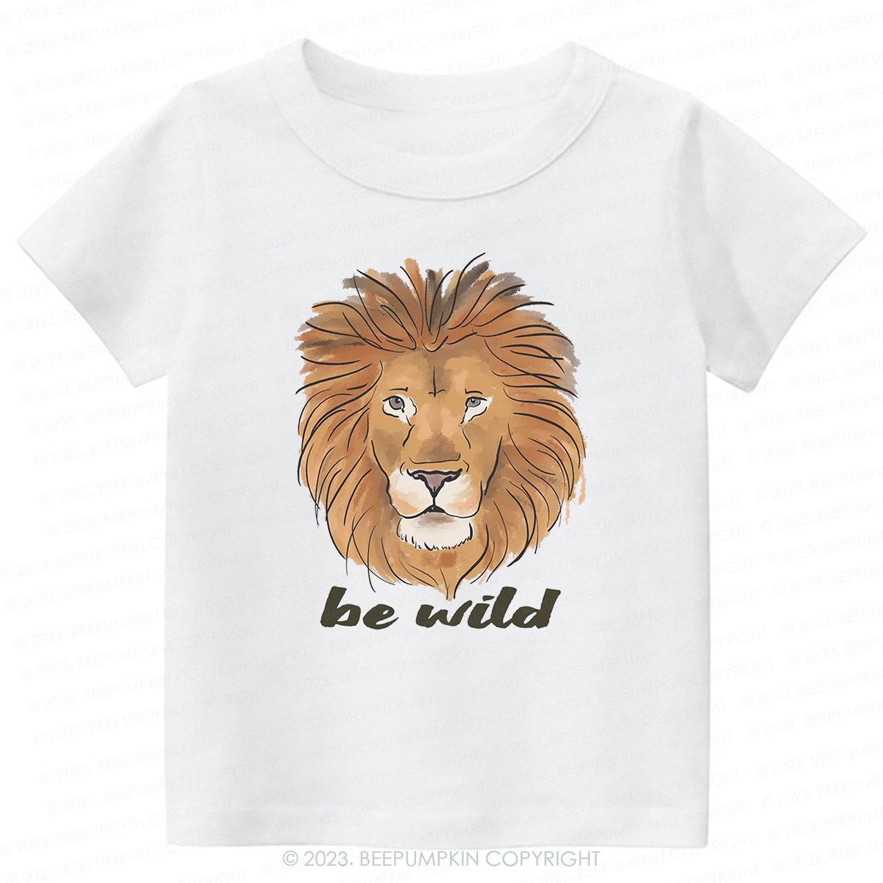 Be Wild Lion African Animal -Toddler Tees