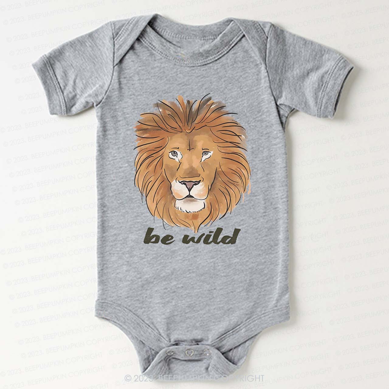 Be Wild Lion African Animal Bodysuit For Baby