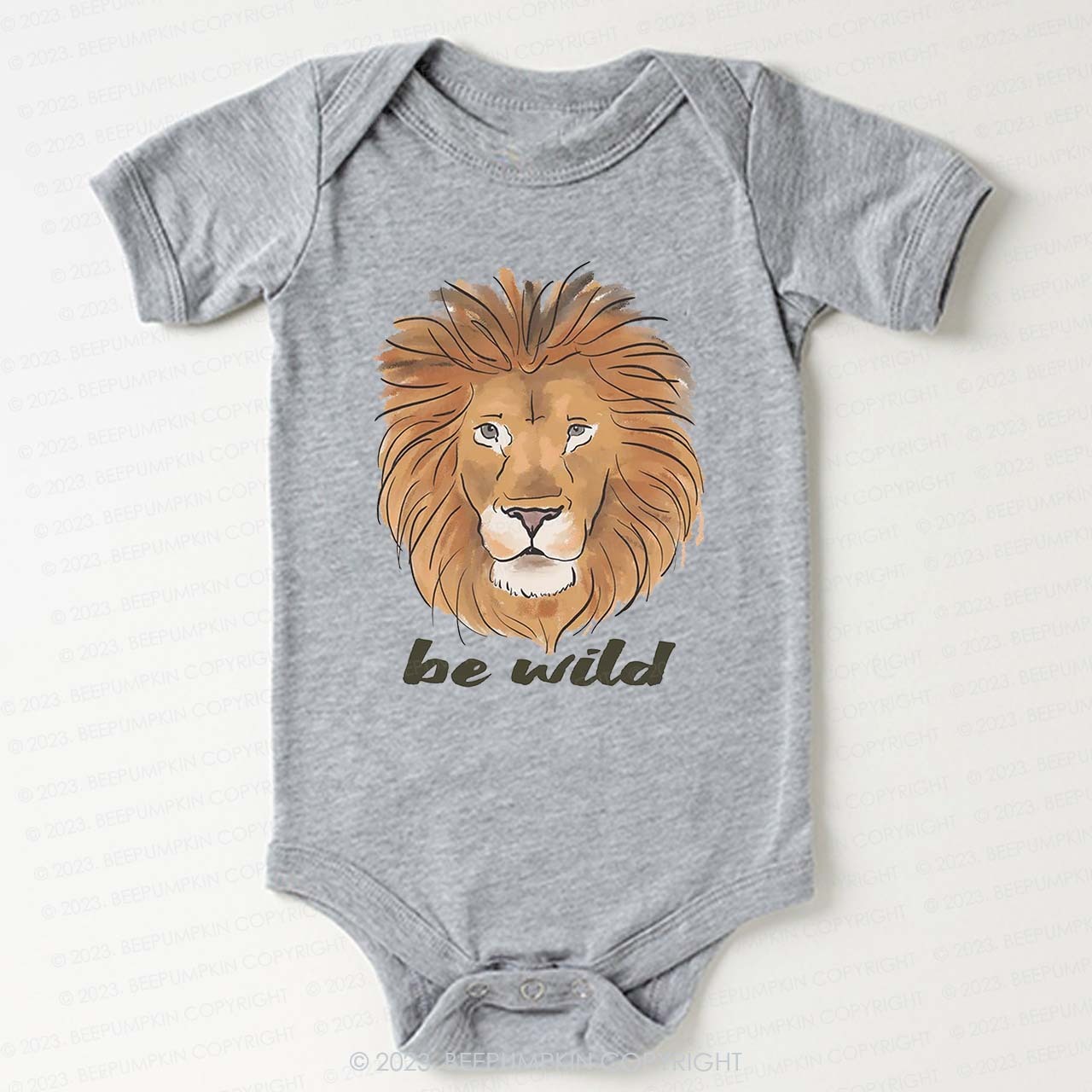 Be Wild Lion African Animal Bodysuit For Baby