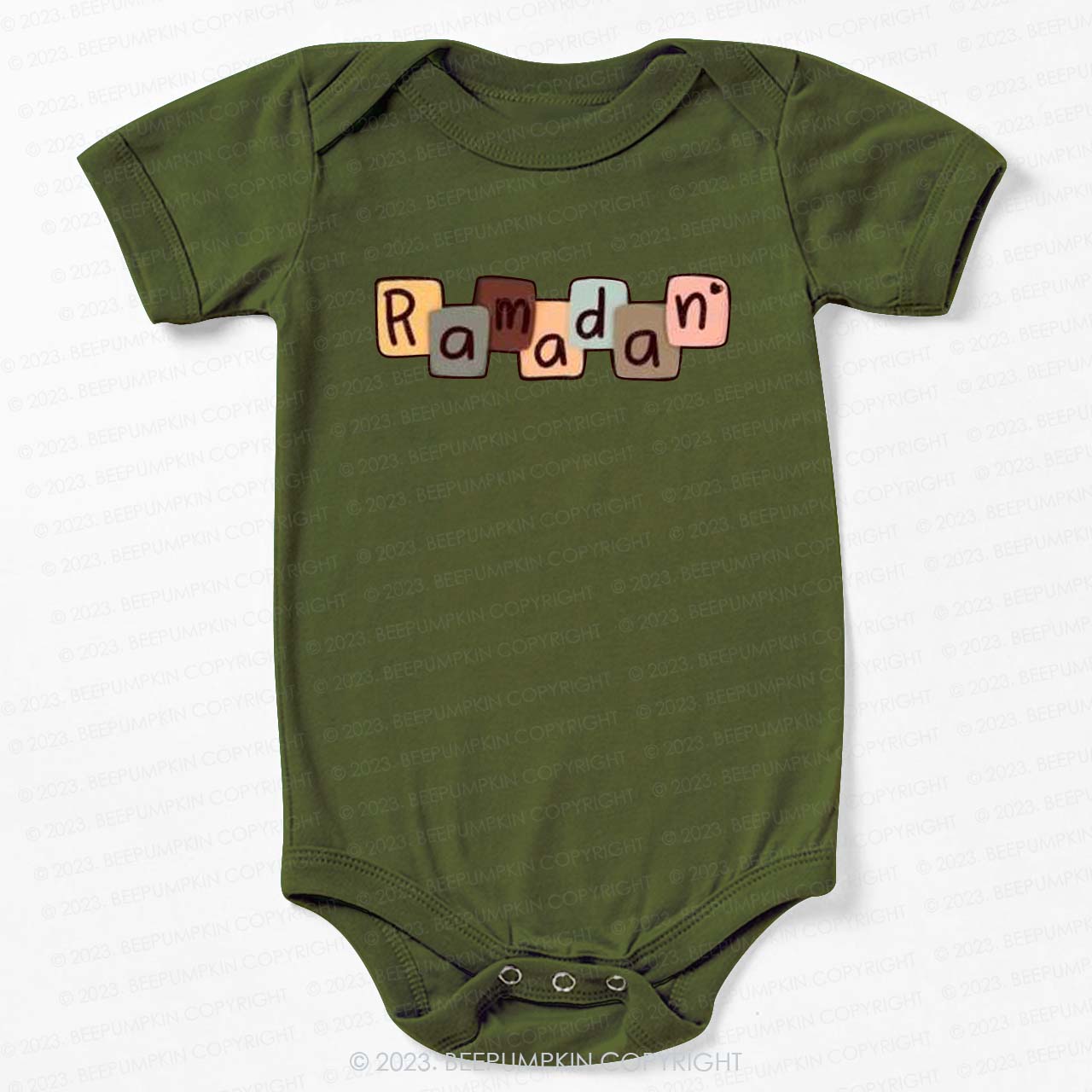 Personalized Name Colorful Letters Bodysuit For Baby