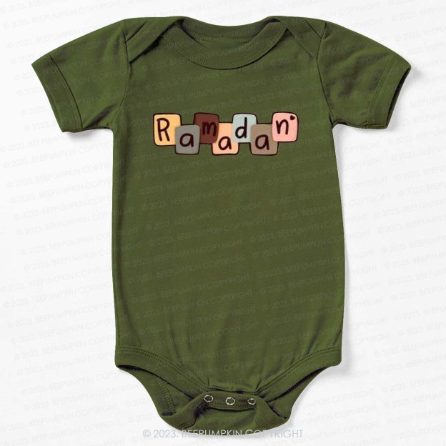 Personalized Name Colorful Letters Bodysuit For Baby