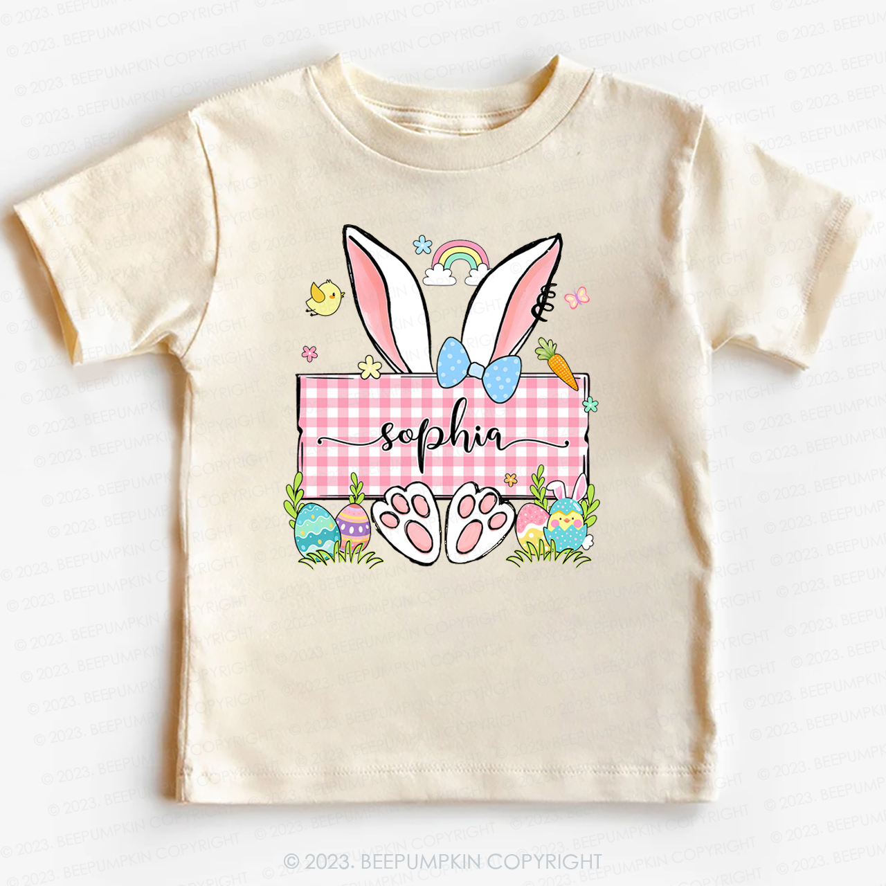 Personalized Name Easter Bunny -Toddler Tees