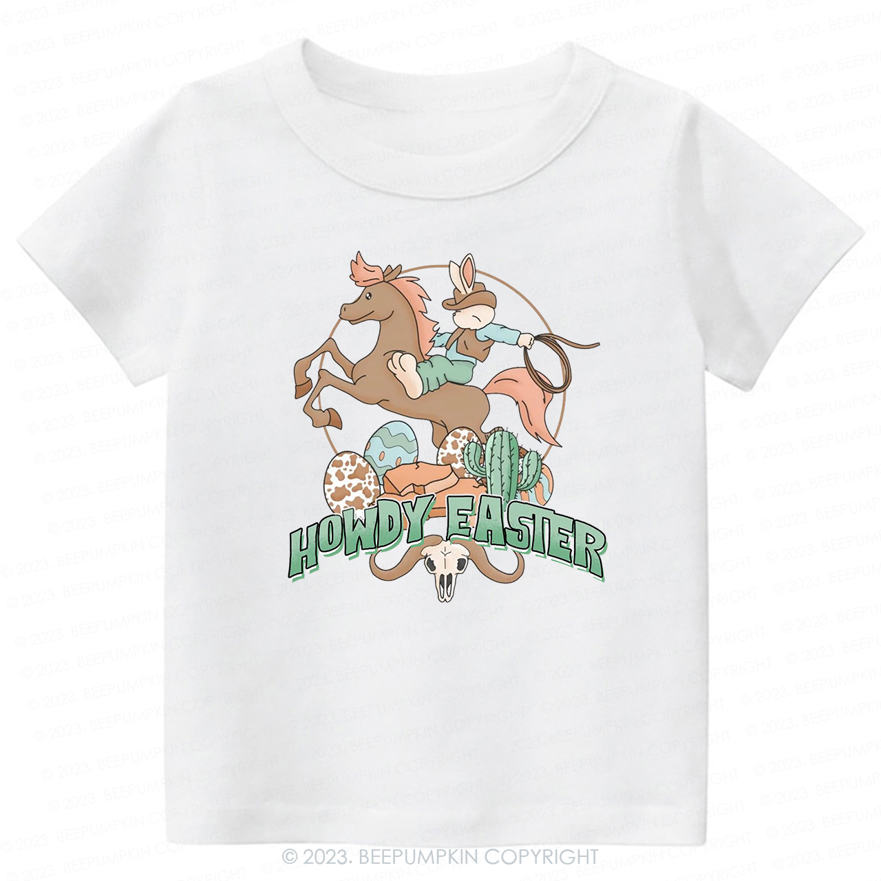 Howdy Easter Natural  -Toddler Tees