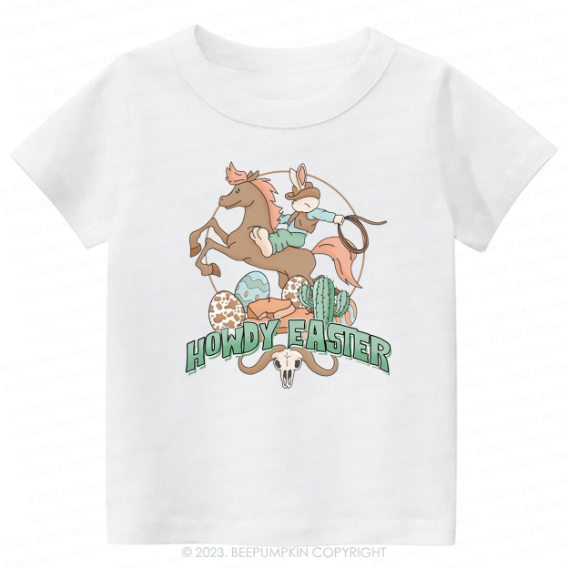 Howdy Easter Natural  -Toddler Tees