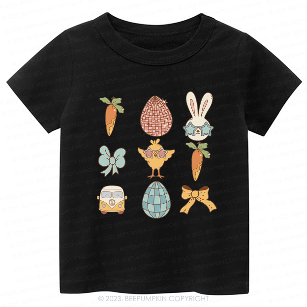 Kids Easter Carrot Car Bow  -Toddler Tees