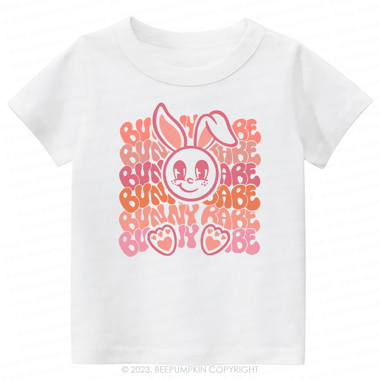 Big Eyes Bunny Babe Easter -Toddler Tees