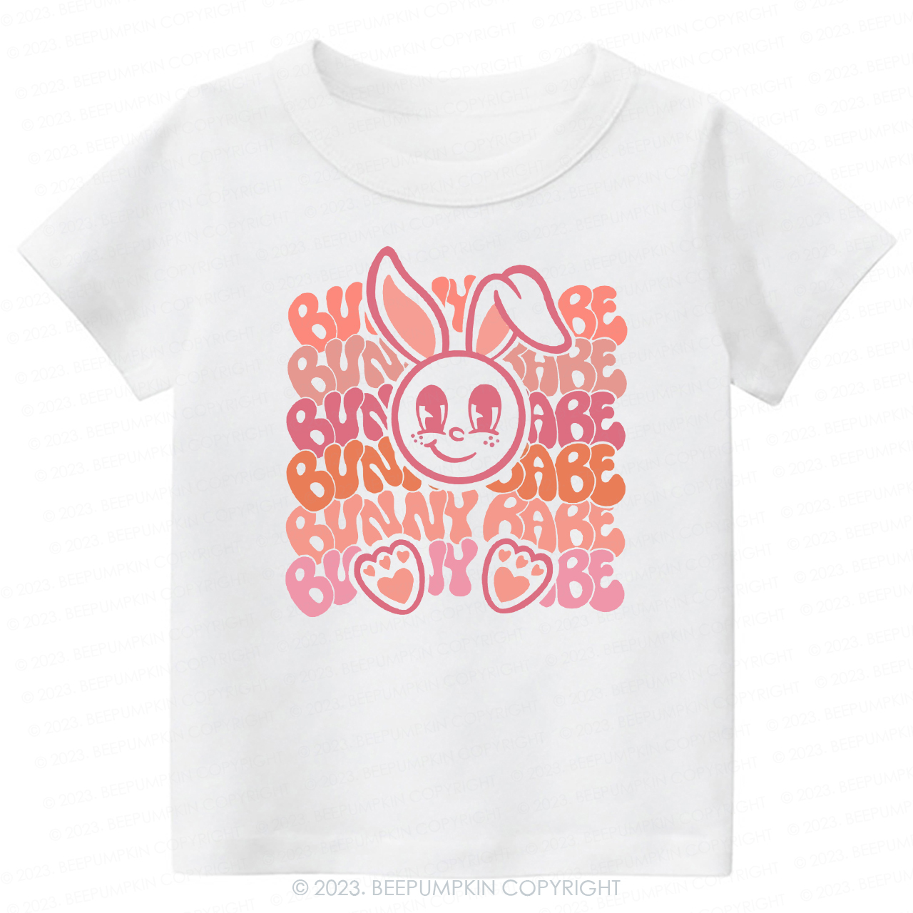 Big Eyes Bunny Babe Easter -Toddler Tees
