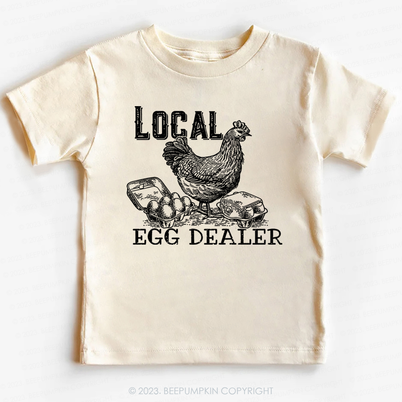 Local Egg Dealer Kids Retro -Toddler Tees
