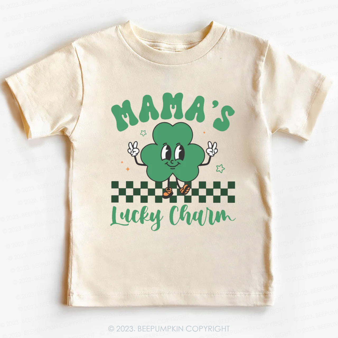Mama's Lucky Charm St.Patricks Day-Toddler&Kids Tees 