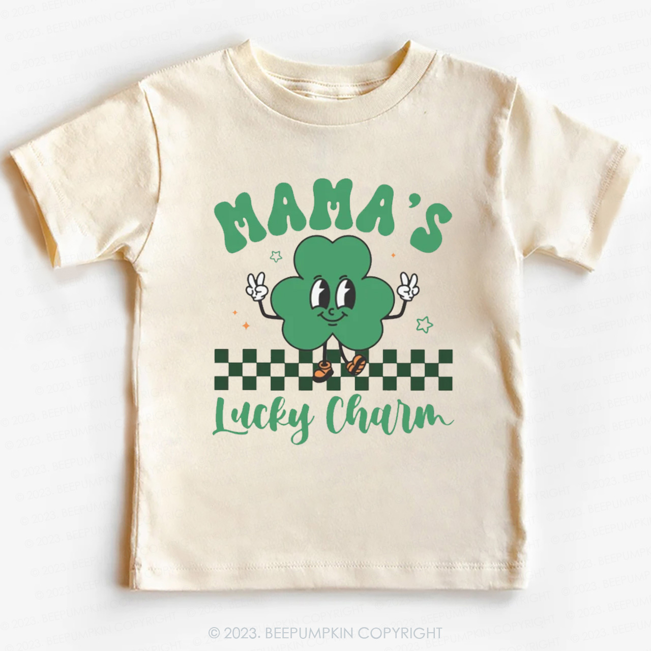 Mama's Lucky Charm St.Patricks Day-Toddler&Kids Tees
