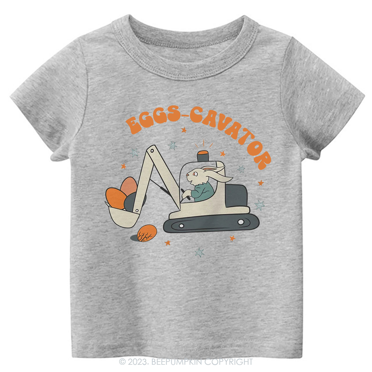 Eggs Cavator Construction Easter Toddler Tees