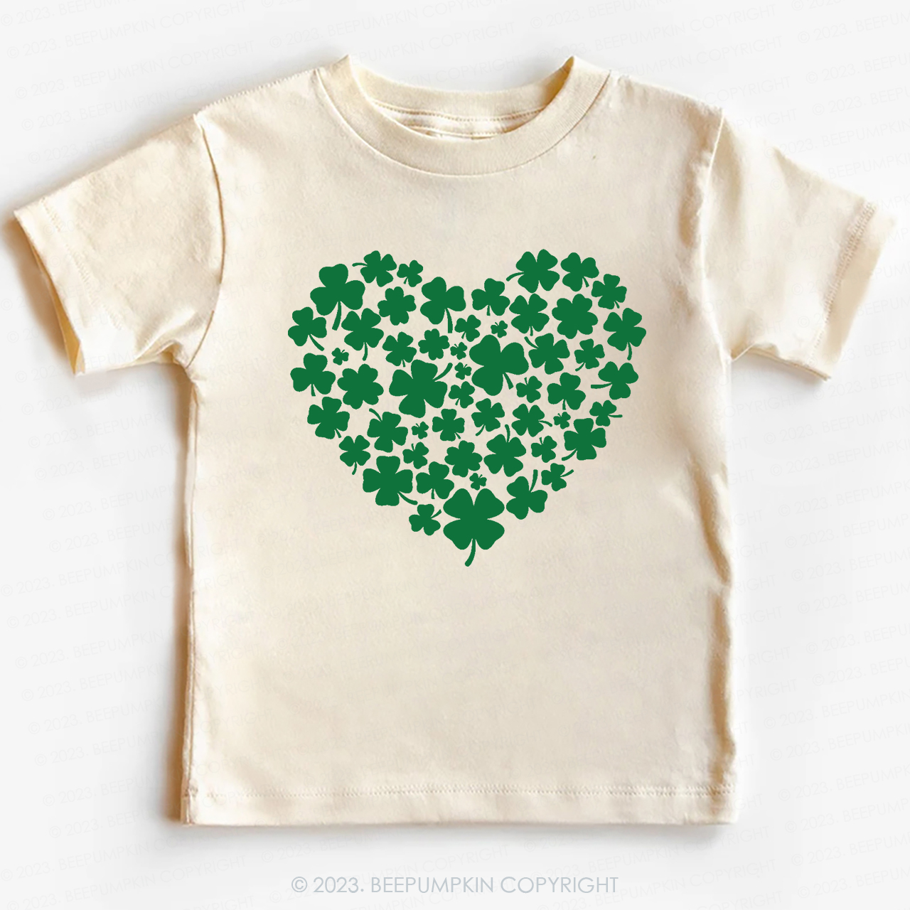Shamrock Heart St.Patricks Day-Toddler&Kids Tees
