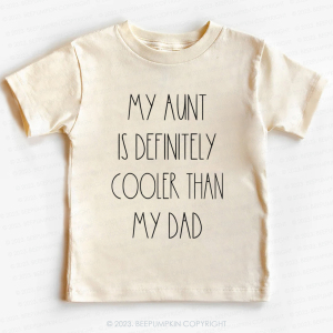 Image of Aunt Is Definitely Cooler-Toddler Tees