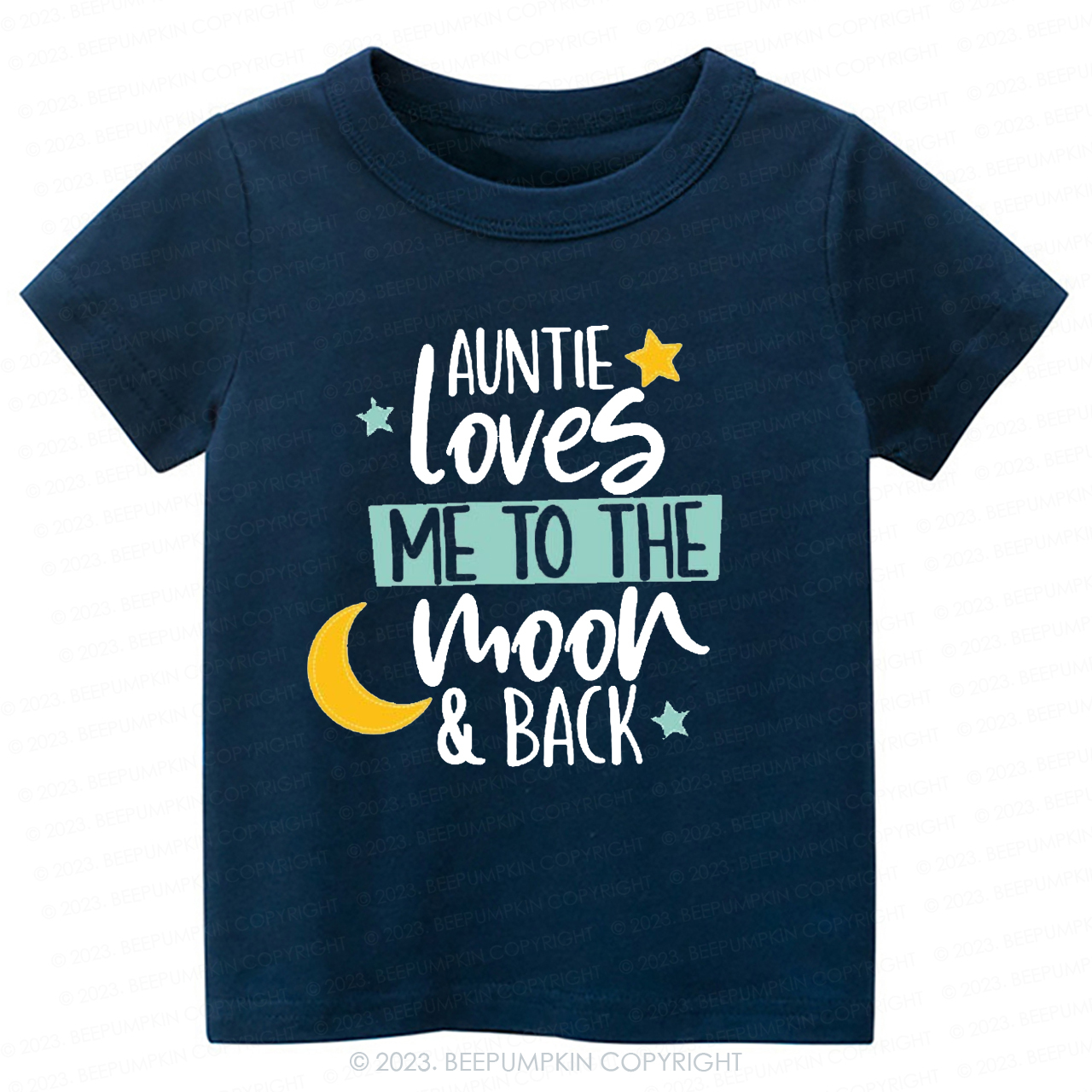 My Auntie Loves Me To The Moon -Toddler Tees